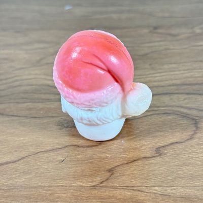 LOT 147F: Vintage Celluloid Santa Head & Vintage Glass Christmas Ornaments: Shiny Brite & More
