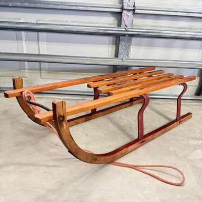 LOT 113G: Vintage Davos Children's Wooden Sled