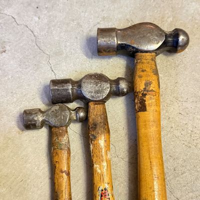 LOT 71G: Vintage Hammer Hatchet, Ball Peen Hammers & Mallet