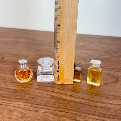 LOT 53F: Vintage Designer Perfume Splash Bottles: Gucci, Fendi & Ralph Lauren