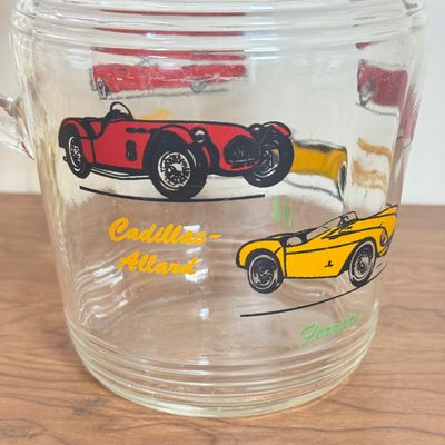 LOT 64F: Pair of Vintage Glass Pitchers