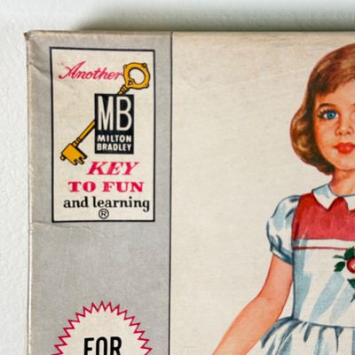 LOT 134F: Vintage Milton Bradley Magic Mary Ann Magnetic Doll Set