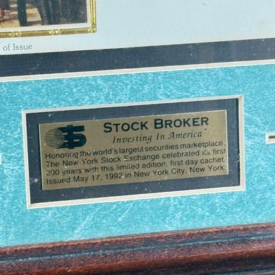 LOT 170F: Vintage First Day Issue Stamp & Envelope Framed
