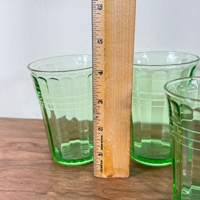 LOT 128F: Four Vintage Uranium Glasses