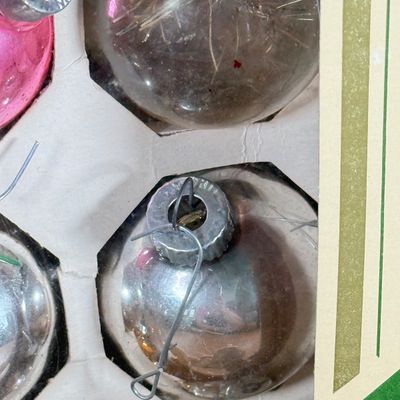 LOT 145F: Vintage Glass Christmas Ornaments: Pyramid, Shiny Brite & More