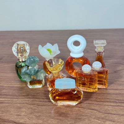 LOT 48F: Vintage Perfume Splash Bottles: Christian Dior, Calotine, Opium & More