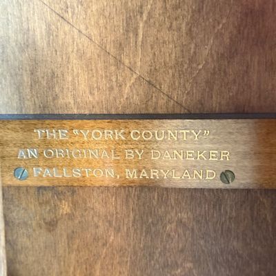 LOT 24F: Vintage Daneker "York County" Grandmother Clock w Key
