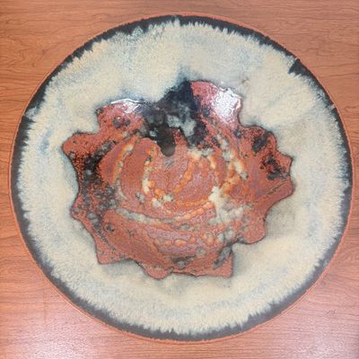 LOT 1F: Vintage 1994 Hand Made Signed Stoneware Pottery Bowl