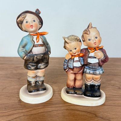 LOT 7F: Vintage Goebel Hummel Figurines: 95 Brother & 123 Max and Moritz