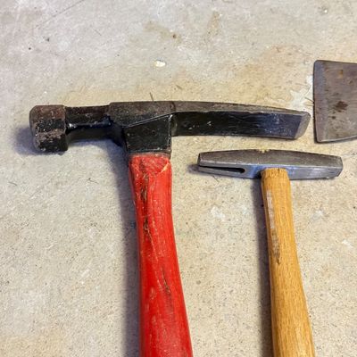 LOT 71G: Vintage Hammer Hatchet, Ball Peen Hammers & Mallet