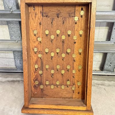 LOT 97G: Antique/Vintage Wooden Hotel Key Rack Holder