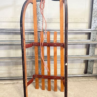LOT 113G: Vintage Davos Children's Wooden Sled