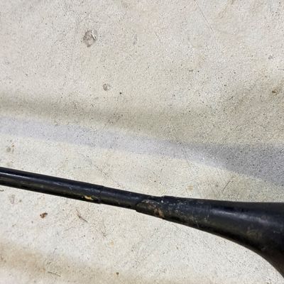LOT 112G: Vintage Wooden Handle Golf Clubs - Higgins Model 50 & Driver