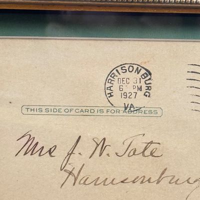 LOT 170F: Vintage First Day Issue Stamp & Envelope Framed