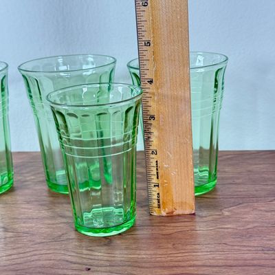 LOT 128F: Four Vintage Uranium Glasses