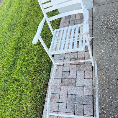LOT 127G: Antique Folding Rocker Chairs (2)