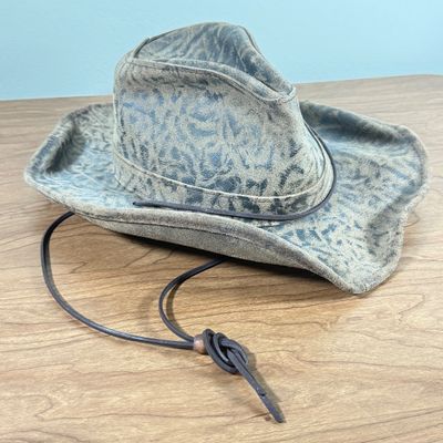 LOT 148F: Vintage Henschel Hat Co Suede Style Western Outback Size Small Hat