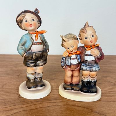 LOT 7F: Vintage Goebel Hummel Figurines: 95 Brother & 123 Max and Moritz