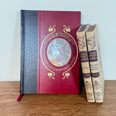 LOT 61F: Alice in Wonderland Through the Looking Glass & 1950s Honey Bunch and Norman Books