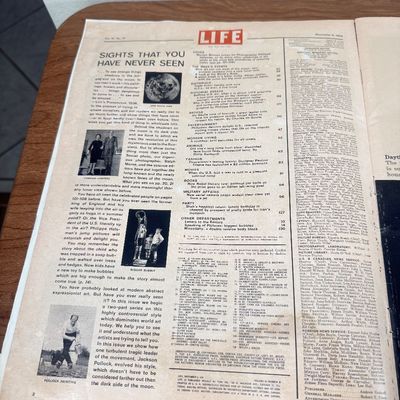 LOT 156F: November 9, 1959 Marilyn Monroe Cover Life Magazine & Vintage Marilyn Monroe Etched Glass Rectangle Paperweight