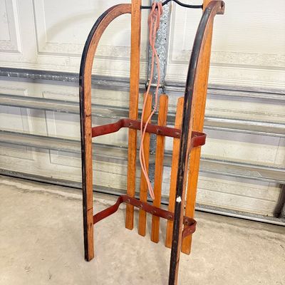 LOT 113G: Vintage Davos Children's Wooden Sled