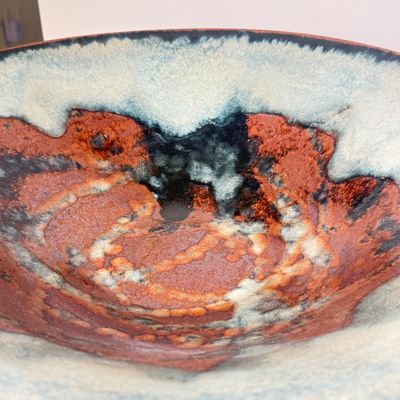 LOT 1F: Vintage 1994 Hand Made Signed Stoneware Pottery Bowl