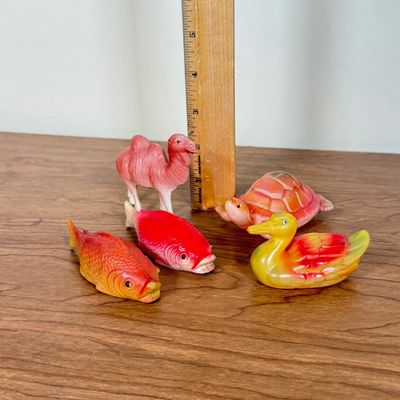 LOT 65F: Vintage Celluloid Animal Toys