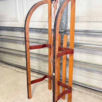 LOT 113G: Vintage Davos Children's Wooden Sled