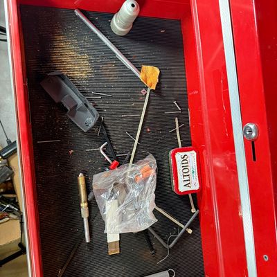 LOT 82G: Craftsman Red Toolbox Cart w Contents