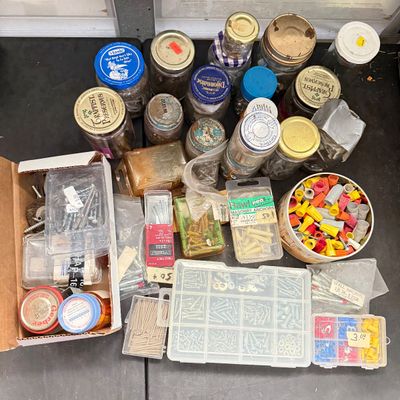 LOT 120G: HUGE Haul of Screws, Nails & More Hardware