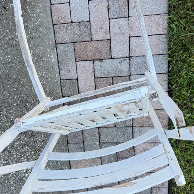 LOT 127G: Antique Folding Rocker Chairs (2)