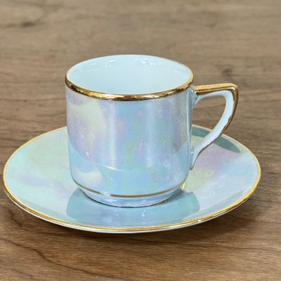 LOT 28F: Vintage Figurines from Japan, Lustreware Teacup & Saucer & More