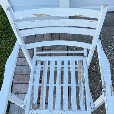 LOT 127G: Antique Folding Rocker Chairs (2)