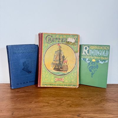 LOT 62F: Antique & Vintage Books: 1928 Chatterbox, First Edition 1907 The Rhine-Gold by Richard Wagner & The Dramatic Life of...