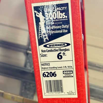 LOT 70G: Werner 6’ Ladder