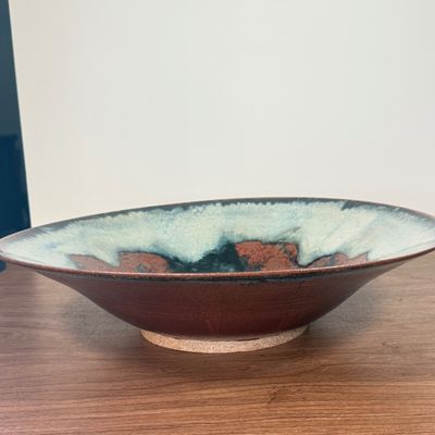 LOT 1F: Vintage 1994 Hand Made Signed Stoneware Pottery Bowl