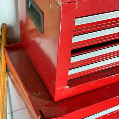 LOT 82G: Craftsman Red Toolbox Cart w Contents