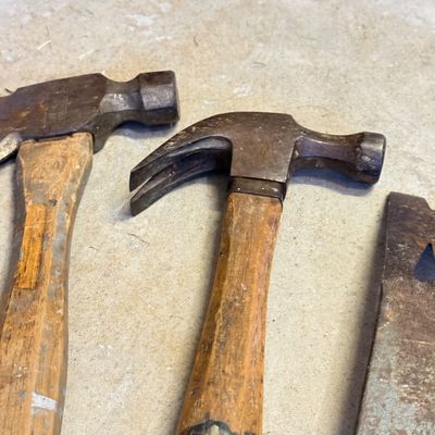 LOT 71G: Vintage Hammer Hatchet, Ball Peen Hammers & Mallet