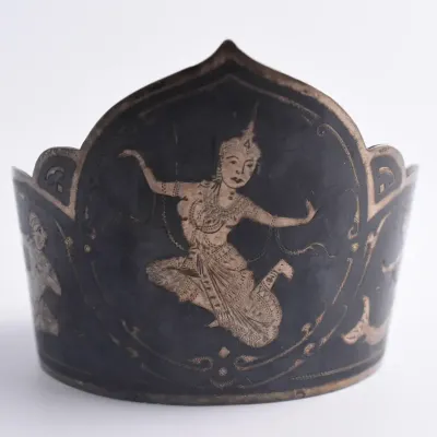 Vintage Thai Sterling Silver Cuff Bracelet