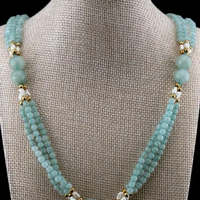 Jadeite Multi-strand Necklace 
