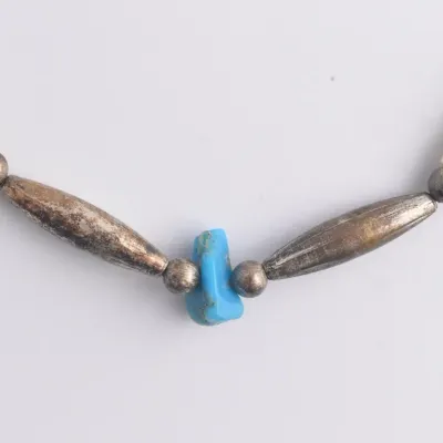 Turquoise & Shell Beaded Necklace 