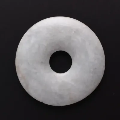 Chinese Natural White Jadeite Disk