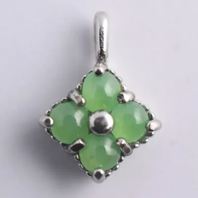 Jade Sterling Silver Pendant