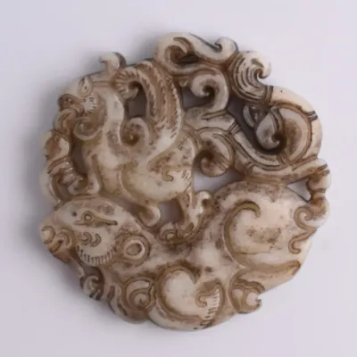 Chinese Ram Jade Carving