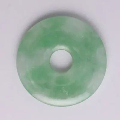 Chinese Natural Green White Jadeite Disk