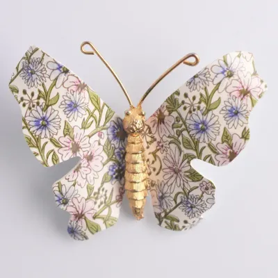 Floral Butterfly Brooch