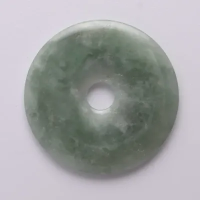 Chinese Natural Green Jade Disk