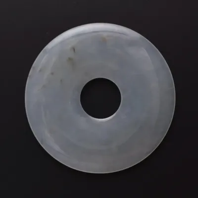 Chinese Natural White Jadeite Disk