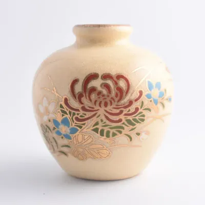 Japanese Floral Porcelain Vase