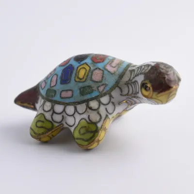 Vintage Chinese Cloisonne Turtle